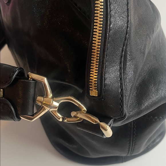 Givenchy Nightingale Black Leather Satchel with Top Handles and Detachable Strap - Picture 4 of 13